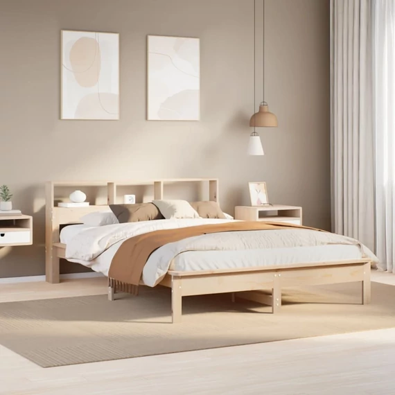 VidaXL tömör fenyőfa ágy matrac nélkül 160 x 200 cm