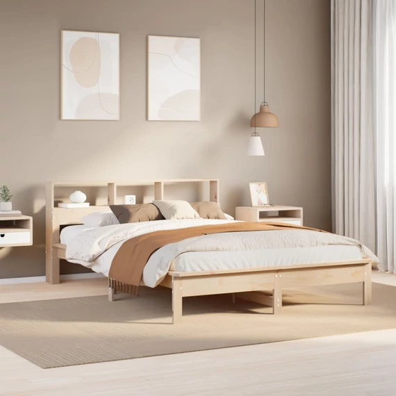 VidaXL tömör fenyőfa ágy matrac nélkül 140 x 200 cm