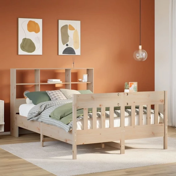 VidaXL tömör fenyőfa ágy matrac nélkül 160 x 200 cm