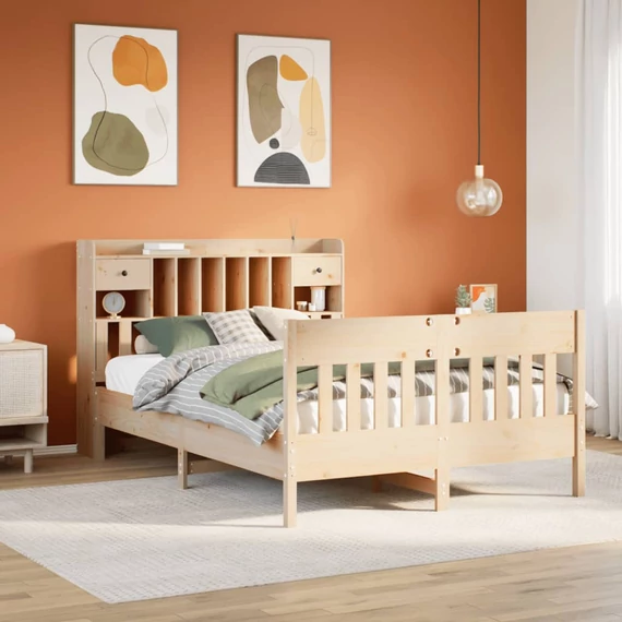 VidaXL tömör fenyőfa ágy matrac nélkül 160 x 200 cm