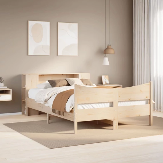 VidaXL tömör fenyőfa ágy matrac nélkül 160 x 200 cm