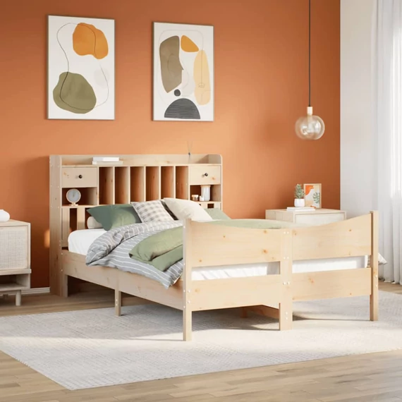 VidaXL tömör fenyőfa ágy matrac nélkül 140 x 200 cm