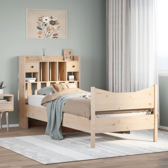 VidaXL tömör fenyőfa ágy matrac nélkül 90 x 200 cm