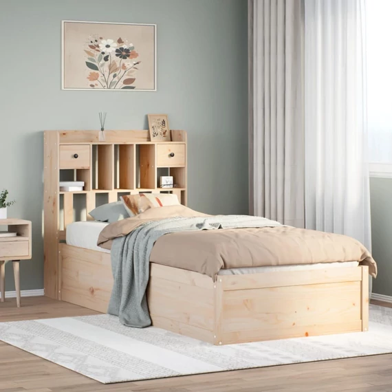 VidaXL tömör fenyőfa ágy matrac nélkül 90 x 200 cm