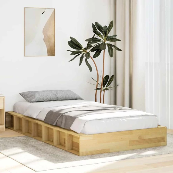 VidaXL ágykeret matrac nélkül 90x200 cm tömör fa tölgyfa