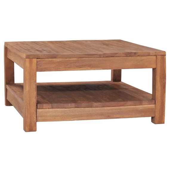 VidaXL tömör tíkfa dohányzóasztal 68 x 67 x 35 cm