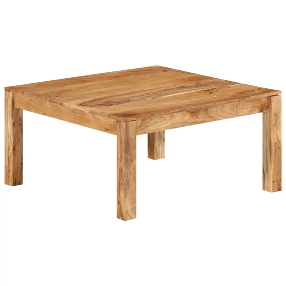 VidaXL tömör akácfa dohányzóasztal 80 x 80 x 40 cm