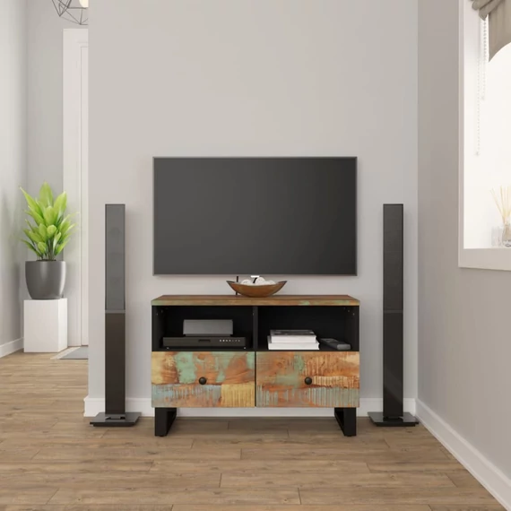 VidaXL tömör újrahasznosított fa TV-szekrény 70 x 33 x 46 cm