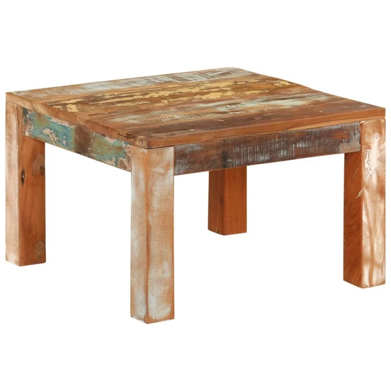 VidaXL tömör újrahasznosított fa dohányzóasztal 55 x 55 x 35 cm