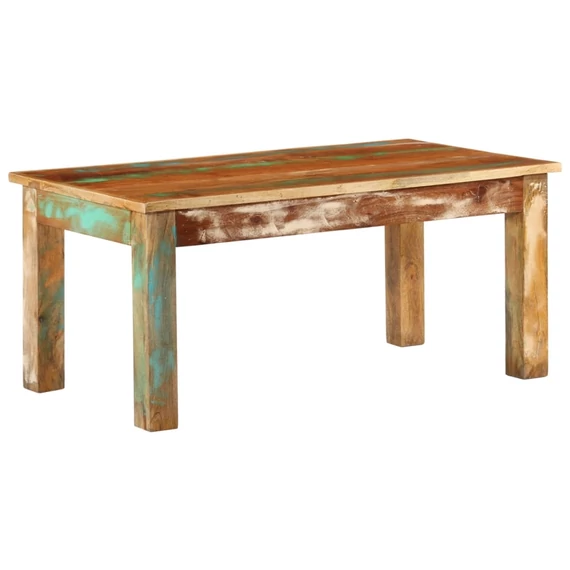 VidaXL tömör újrahasznosított fa dohányzóasztal 100 x 55 x 45 cm