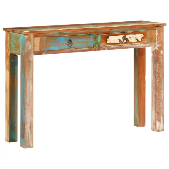 VidaXL tömör újrahasznosított fa tálalóasztal 110 x 30 x 75 cm