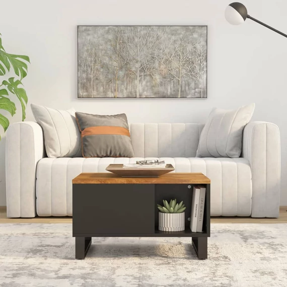 VidaXL tömör mangófa dohányzóasztal 60 x 50 x 35 cm