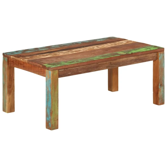 VidaXL tömör újrahasznosított fa dohányzóasztal 100 x 55 x 40 cm