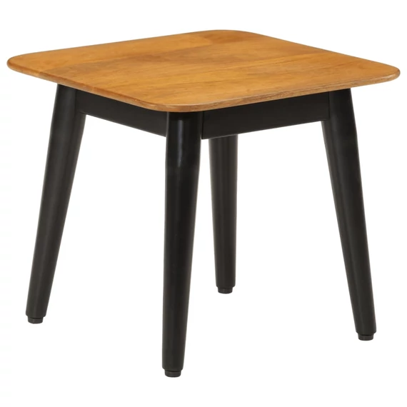 VidaXL tömör mangófa és vas dohányzóasztal 45 x 45 x 40 cm