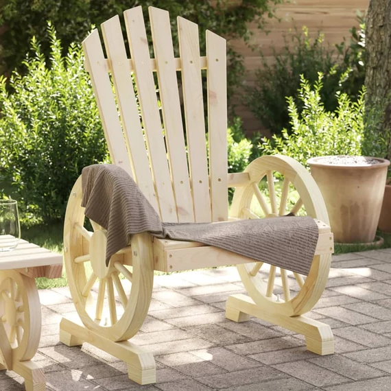 VidaXL tömör fenyőfa kerti Adirondack szék