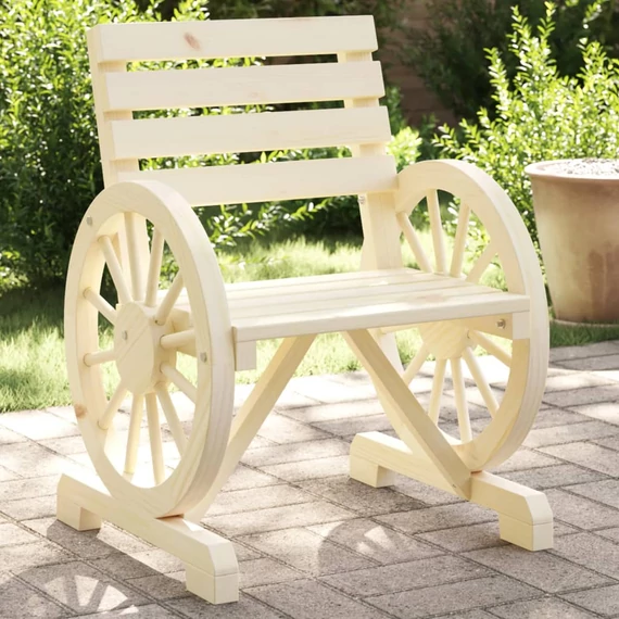 VidaXL 2 db tömör fenyőfa kerti szék 58 x 58 x 78,5 cm