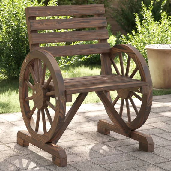 VidaXL 2 db tömör fenyőfa kerti szék 58 x 58 x 78,5 cm