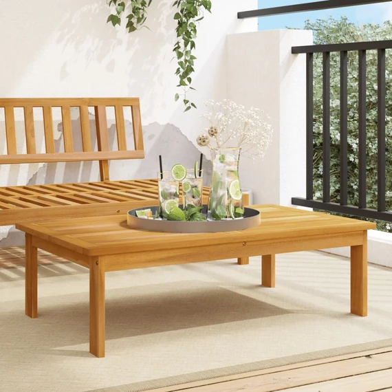 VidaXL tömör akácfa kerti asztal 100 x 60 x 30 cm