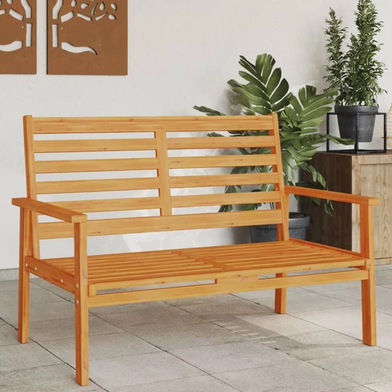 VidaXL tömör akácfa kerti kanapé 120 cm