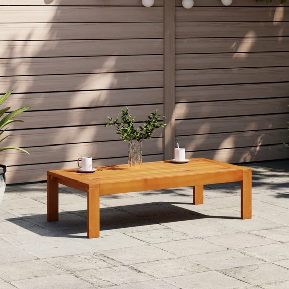 VidaXL tömör akácfa kerti asztal 100 x 50 x 27 cm 