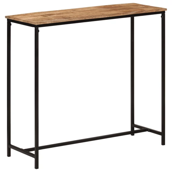 VidaXL tömör mangófa és vas tálalóasztal 80 x 30 x 74 cm