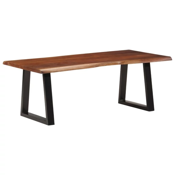 VidaXL mézbarna tömör akácfa dohányzóasztal 110 x 55 x 40 cm