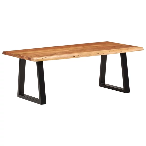 VidaXL tömör akácfa dohányzóasztal 110 x 55 x 40 cm