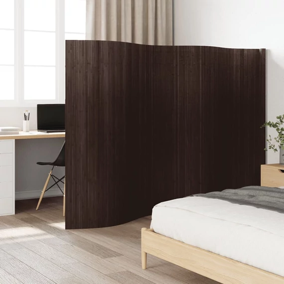 VidaXL sötétbarna bambusz térelválasztó 165 x 400 cm