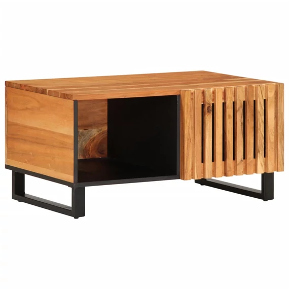 VidaXL tömör akácfa dohányzóasztal 80 x 51 x 40 cm