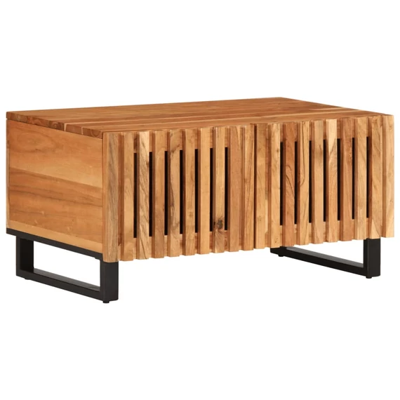 VidaXL tömör akácfa dohányzóasztal 80 x 51 x 40 cm