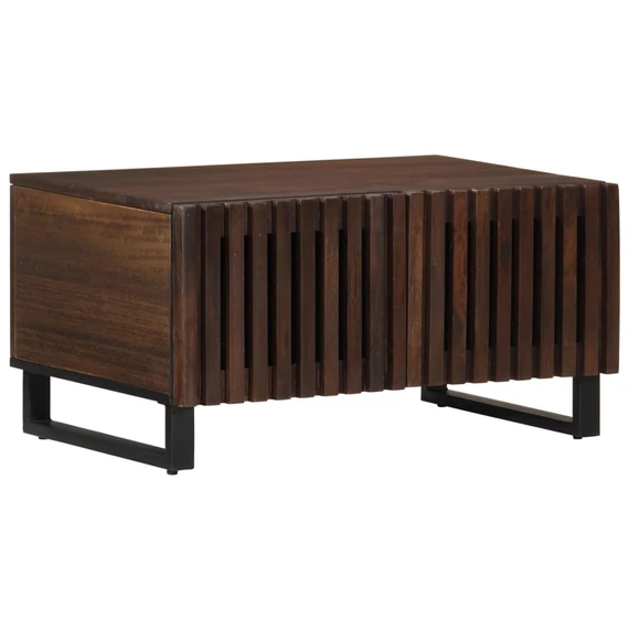 VidaXL barna tömör mangófa dohányzóasztal 80 x 51 x 40 cm