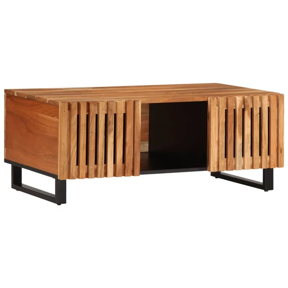 VidaXL tömör akácfa dohányzóasztal 100 x 55 x 40 cm