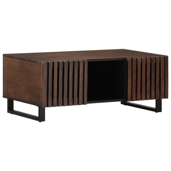 VidaXL barna tömör mangófa dohányzóasztal 100 x 55 x 40 cm