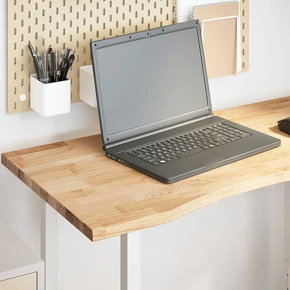 VidaXL tömör tölgyfa téglalap alakú asztallap kezeletlen 100x50x2,5 cm