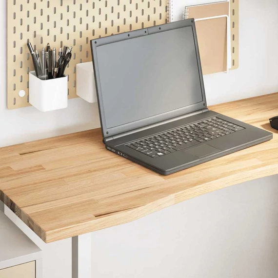 VidaXL tömör tölgyfa téglalap alakú asztallap kezeletlen 120x50x2,5 cm