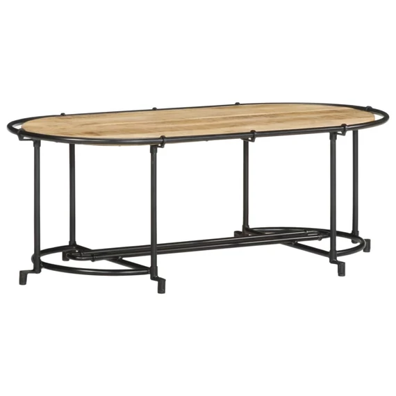 VidaXL tömör nyers mangófa dohányzóasztal 110 x 55 x 40 cm