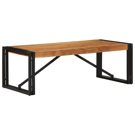 VidaXL tömör akácfa dohányzóasztal 100x50x35 cm