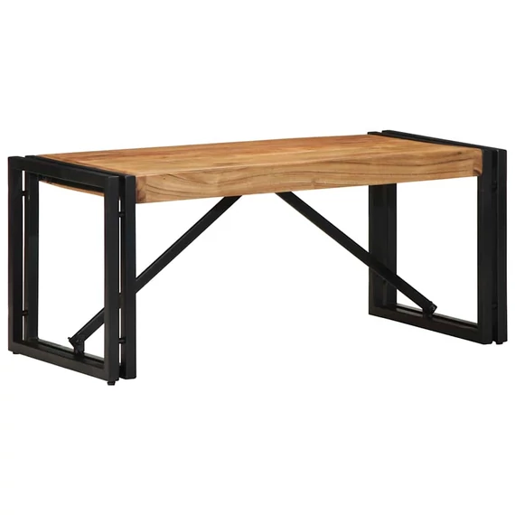 VidaXL tömör akácfa dohányzóasztal 80x40x35 cm