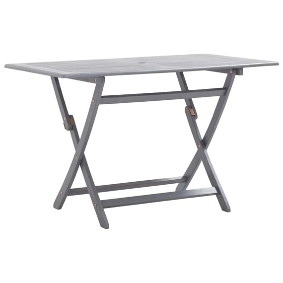 VidaXL tömör akácfa összecsukható kerti asztal 120 x 70 x 75 cm 