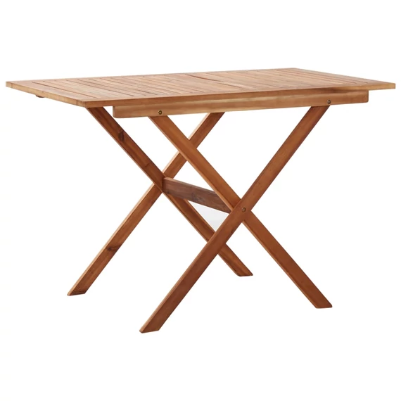 VidaXL tömör akácfa kerti asztal 110 x 67 x 74 cm