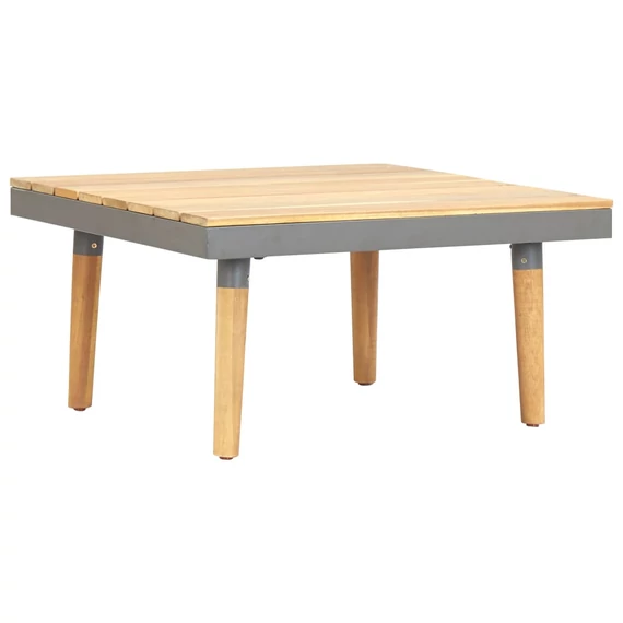 VidaXL tömör akácfa kerti dohányzóasztal 60 x 60 x 31,5 cm