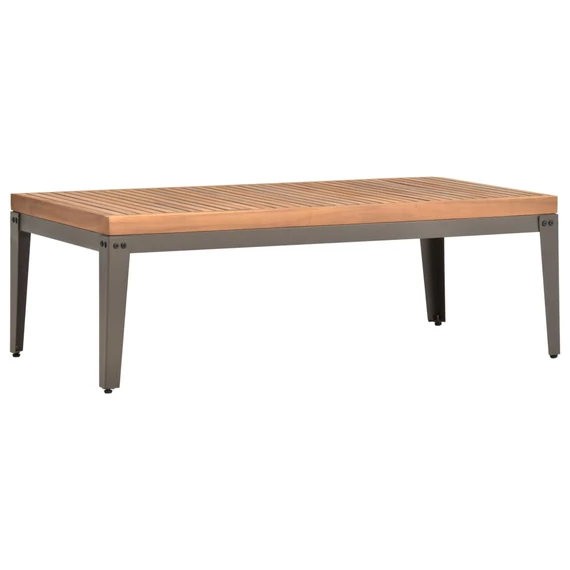 VidaXL tömör akácfa kerti dohányzóasztal 110 x 55 x 36 cm
