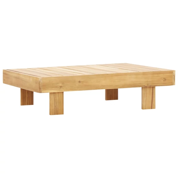 VidaXL tömör akácfa dohányzóasztal 100 x 60 x 25 cm