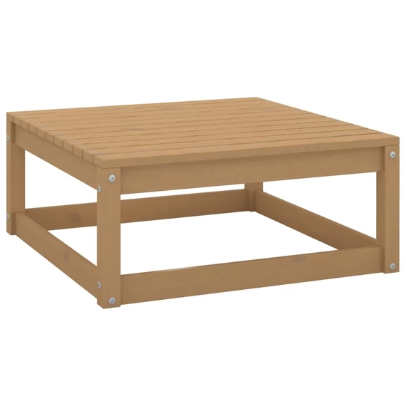 VidaXL mézbarna tömör fenyőfa kerti lábtartó 70 x 70 x 30 cm
