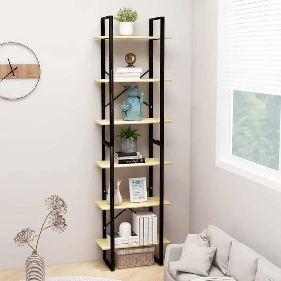 VidaXL tömör fenyőfa tárolópolc 60 x 30 x 210 cm