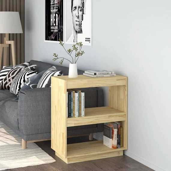 VidaXL tömör fenyőfa könyvszekrény 60 x 35 x 71 cm