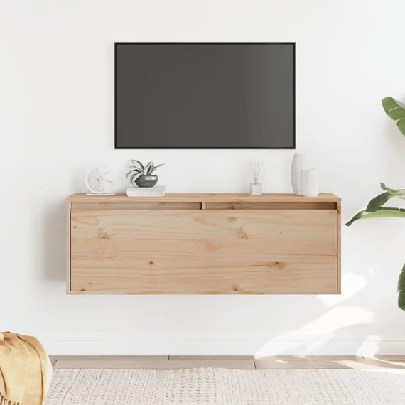 VidaXL tömör fenyőfa faliszekrény 100 x 30 x 35 cm