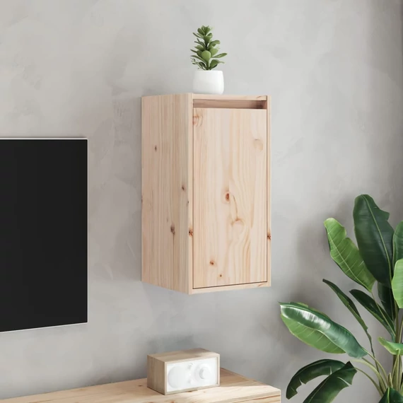 VidaXL 2 db tömör fenyőfa faliszekrény 30 x 30 x 60 cm