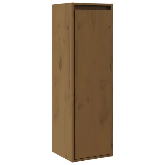 VidaXL mézbarna tömör fenyőfa faliszekrény 30 x 30 x 100 cm