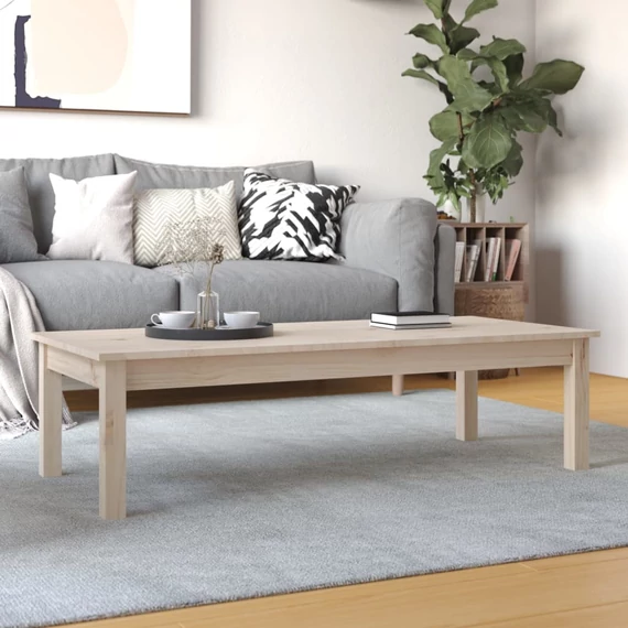 VidaXL tömör fenyőfa dohányzóasztal 110 x 50 x 30 cm